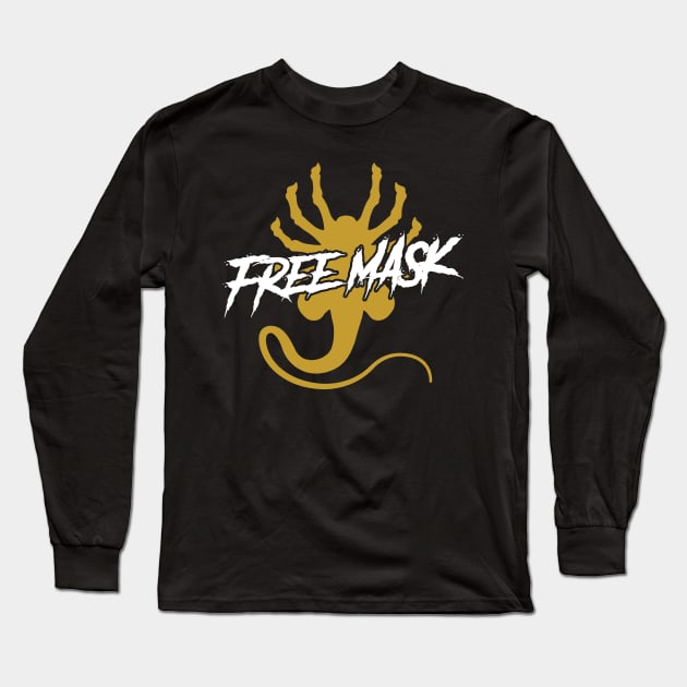 Free Mask Long Sleeve T-Shirt by WMKDesign